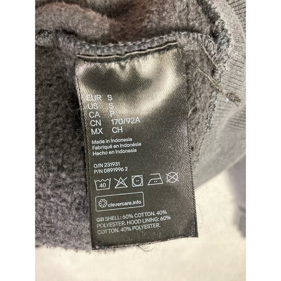 Disney Vintage Black Hoodie Unisex Small Pullover with Spellout Logo - Picture 6 of 9